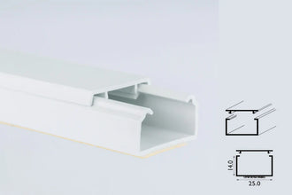 Self-Adhesive White PVC Plastic Cover Mini Cable Trunking Wire Conduit