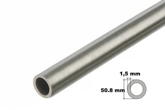 Stainless Steel Round Tube Pipe 304 Grade  – 1m / 39.37