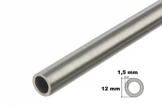 Stainless Steel Round Tube Pipe 304 Grade  – 1m / 39.37