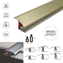 TTC 40mm Aluminium T-Bar Door Threshold Trim – Adjustable with Pivot Clip