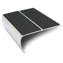 NSL29 87 x 40mm Aluminium Stair Nosing with PVC Anti-Slip Insert