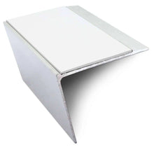 NSL26 Aluminium DDA Compliant Stair Nosing 67 x 55mm with Anti-Slip PVC Insert