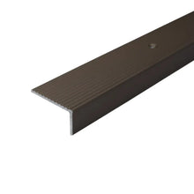 A33 40 x 20mm Anodised Aluminium Non Slip Ribbed Treads Stair Nosing Edge Trim