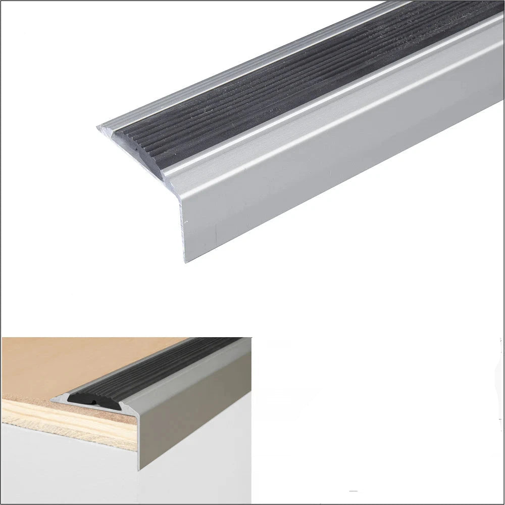Anodised Aluminium Stair Nosing Trim 1200mm