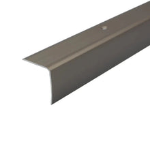 A41 35 x 35mm Anodised Aluminium Non Slip Ribbed Treads Stair Nosing Edge Trim