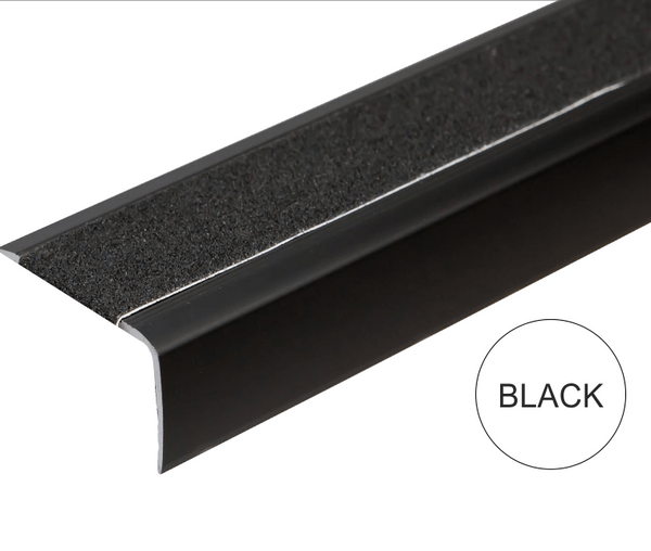 A44 41 x 26.6mm Anodised Aluminium Non Slip Stair Nosing Edge Trim With Non Slip Tape