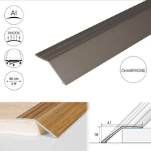 A47 41mm Anodised Aluminium Self Adhesive Door Threshold Ramp Profile