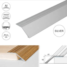 A47 41mm Anodised Aluminium Self Adhesive Door Threshold Ramp Profile