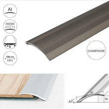 A48 41mm Anodised Aluminium Self Adhesive Door Threshold Ramp Profile