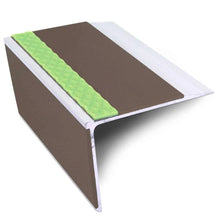 ASL27 75x58mm DDA Compliant Aluminium Non Slip Stair Nosing Edge Trim With Pvc Insert