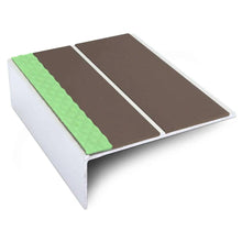 ASL09 85x30mm Aluminium Non Slip Stair Nosing Edge Trim With Pvc Insert