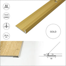 C10 Anodised Aluminium LVT Edging Profile Threshold For 5mm Flooring
