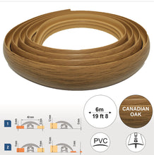 40mm PVC Flex Line Flooring Transition Strip – Flexible Threshold Profile