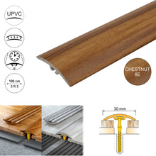 D-P0300 PVC 30mm Wood-Style Door Transition Strip