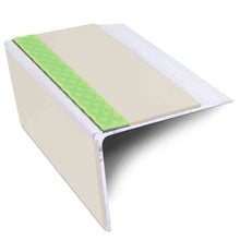 ASL27 75x58mm DDA Compliant Aluminium Non Slip Stair Nosing Edge Trim With Pvc Insert