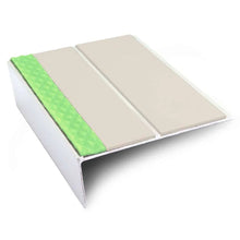 ASL10 85x32mm Aluminium Non Slip Stair Nosing Edge Trim With Pvc Insert