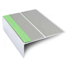 ASL09 85x30mm Aluminium Non Slip Stair Nosing Edge Trim With Pvc Insert