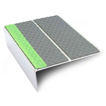ASL10 Tredsafe 85x32mm Aluminium Non Slip Stair Nosing Edge Trim With Pvc Insert