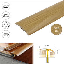 42mm PVC Wood-Effect Door Threshold Strip – D-P0200