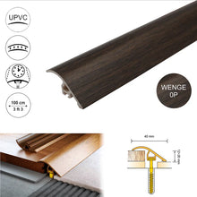 D-PS400 40mm PVC Wood-Effect Ramp Door Threshold