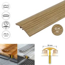 D-P0300 PVC 30mm Wood-Style Door Transition Strip