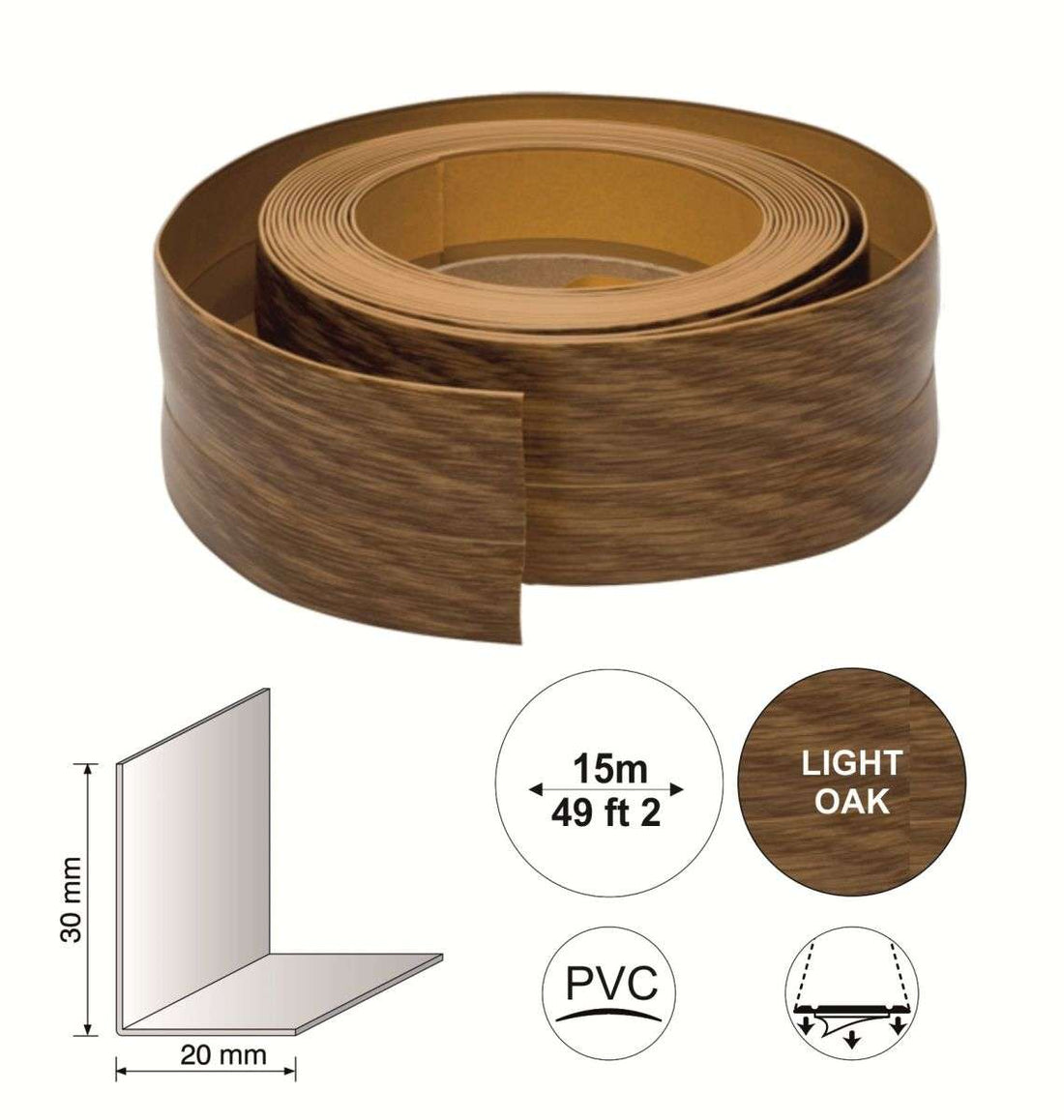 Flexi Adjustable PVC Baseboard