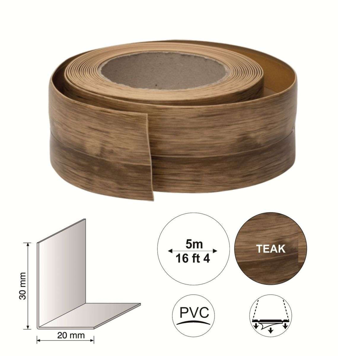 Flexi Adjustable PVC Baseboard