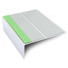 ASL09 85x30mm Aluminium Non Slip Stair Nosing Edge Trim With Pvc Insert