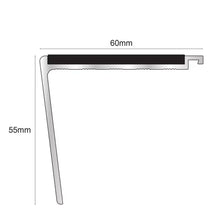NHD24 60 x 55mm Aluminium Non-Slip Stair Edge Protector