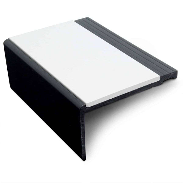 NHP 60.4x32mm Heavy Duty Hard Nose PVC Stair Nosing – Non-Slip Aluminium Profile