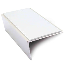NSL02 57x32mm Aluminium Rakeback Stair Nosing with Anti-Slip PVC Insert