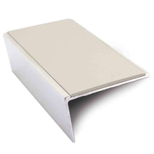NSL02 57x32mm Aluminium Rakeback Stair Nosing with Anti-Slip PVC Insert