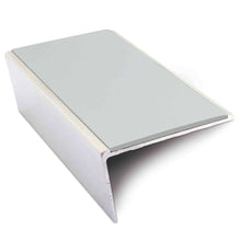 NSL02 57x32mm Aluminium Rakeback Stair Nosing with Anti-Slip PVC Insert