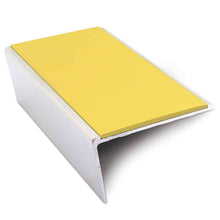 NSL02 57x32mm Aluminium Rakeback Stair Nosing with Anti-Slip PVC Insert