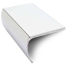 NSL03 57 x 40mm Aluminium Non Slip Stair Nosing Bullnose Edge Trim With Pvc Insert