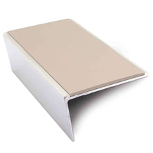 NSL02 57x32mm Aluminium Rakeback Stair Nosing with Anti-Slip PVC Insert