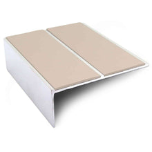 NSL09 85 x 32mm Aluminium Non Slip Stair Nosing Edge Trim With Pvc Insert