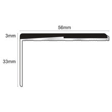 Frontier NXFS01 Aluminium Straight Stair Nosing – 56mm x 33mm Safety Profile