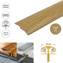 D-P0300 PVC 30mm Wood-Style Door Transition Strip