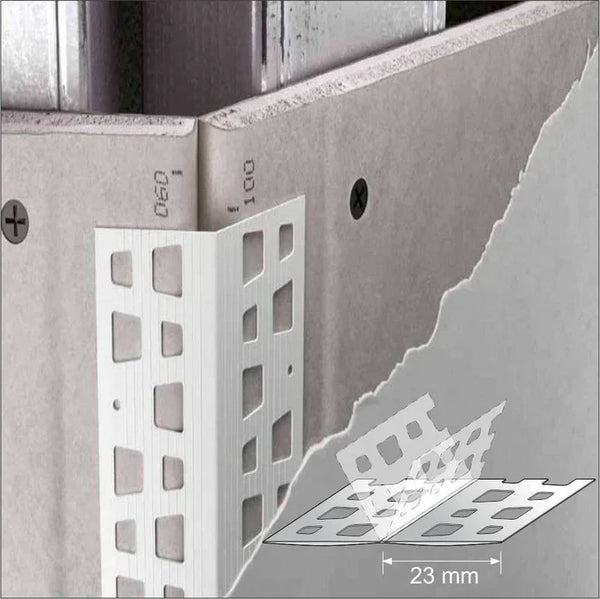 10 X 23x23 Pvc Universal Render Corner Bead 2.5m