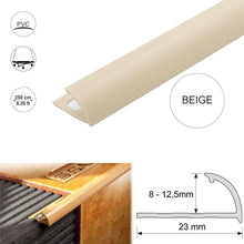PVC Round Edge Quadrant Tile Trim – 8mm, 10mm, 12.5mm