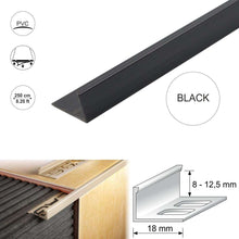 PVC L-Shaped Tile Edge Trim – 8mm, 10mm, 12.5mm Depth