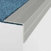 A34 35 x 35mm Anodised Aluminium Self Adhesive Non Slip Ribbed Treads Stair Nosing Edge Trim