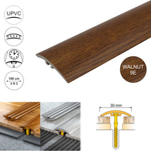 D-P0300 PVC 30mm Wood-Style Door Transition Strip